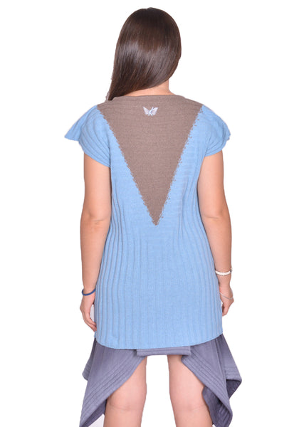 KIKO KOSTADINOV WOMEN DAKOTA VEST BLUE/SEPIA SS25 | DOSHABURI Shop