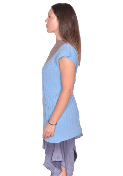 KIKO KOSTADINOV WOMEN DAKOTA VEST BLUE/SEPIA SS25 | DOSHABURI Shop