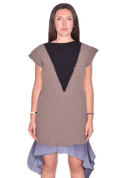 KIKO KOSTADINOV WOMEN DAKOTA VEST SEPIA/BLACK SS25 | DOSHABURI Shop