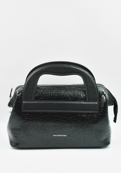 KIKO KOSTADINOV WOMEN ISADORA BAG CRACKED BLACK SS26 | DOSHABURI Shop