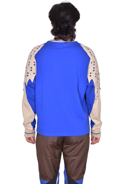 KIKO KOSTADINOV x FOX LAB PERFORATED LONG SLEEVE T-SHIRT BLUEBERRY FW25