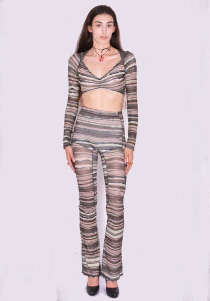 KNWLS HALCYON LEGGINGS BLEACH STRIPE FW24 | DOSHABURI Online Shop