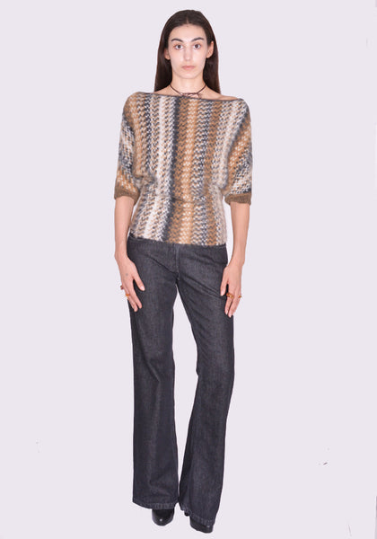 KNWLS SCALT0SNAKE SCALE KNIT TOP SNAKE FW24 | DOSHABURI Online Shop