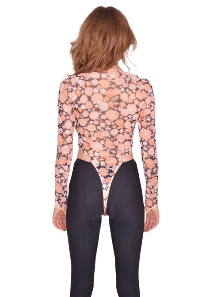 KNWLS SS25-HAZLEO0 HAZE LEOTARD HAZY FLORAL SS25 | DOSHABURI Shop