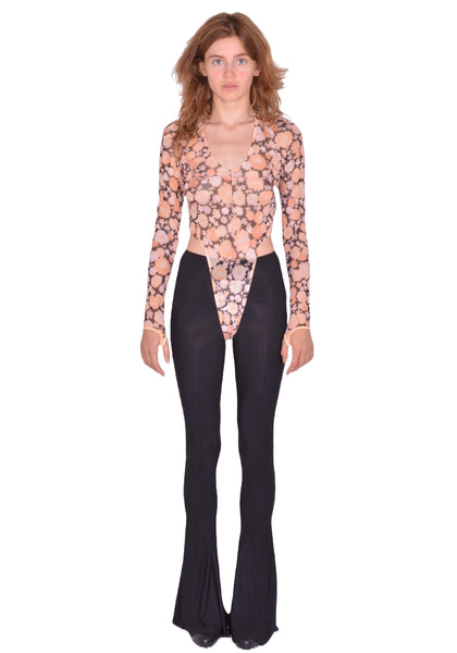 KNWLS SS25-HAZLEO0 HAZE LEOTARD HAZY FLORAL SS25 | DOSHABURI Shop