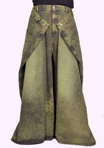 LU'U DAN MAXI MAXI MAXI JEANS WASHED GREEN FW24 | DOSHABURI Online Shop