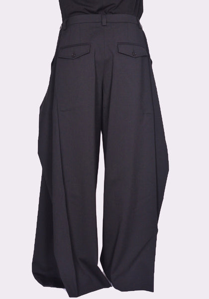 LU'U DAN  MAXI x MAXI x MAXI TAILORED PANTS BLACK FW24 | DOSHABURI Online Shop