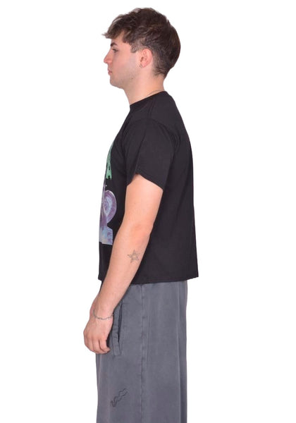 LU'U DAN GHOST RIDERS BOX T-SHIRT BLACK/GREEN FW25 | DOSHABURI Shop