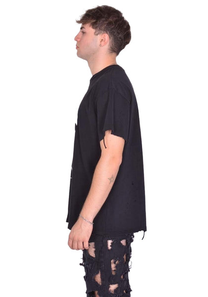 MATIERES FECALES UNCENSORED TEE KNIT SCLERA BLACK FW25 | DOSHABURI Shop