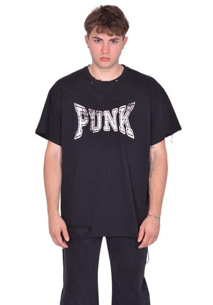 MATIERES FECALES UNISEX PUNK TEE KNIT SCLERA BLACK FW25 | DOSHABURI Shop