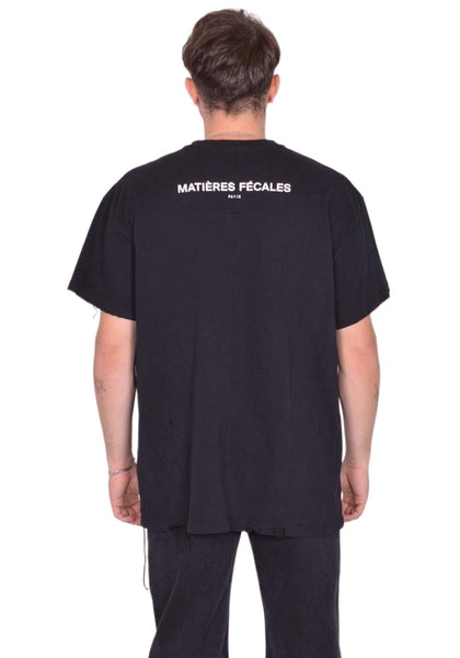MATIERES FECALES UNISEX PUNK TEE KNIT SCLERA BLACK FW25 | DOSHABURI Shop