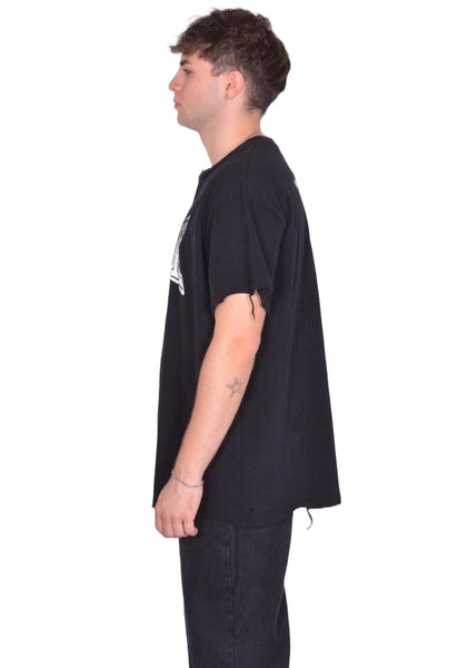 MATIERES FECALES UNISEX PUNK TEE KNIT SCLERA BLACK FW25 | DOSHABURI Shop