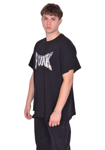 MATIERES FECALES UNISEX PUNK TEE KNIT SCLERA BLACK FW25 | DOSHABURI Shop