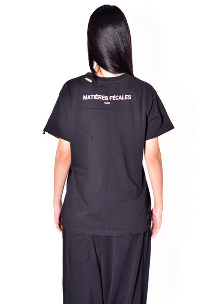 MATIERES FECALE MAT03T002-1 UNISEX POWER T-SHIRT BLACK FW26 | DOSHABURI Shop