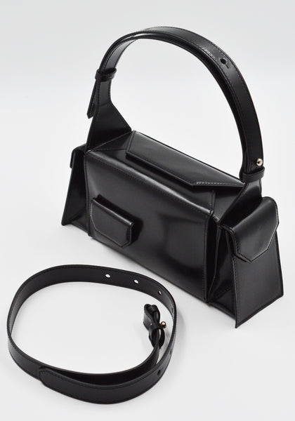 MERRYL TIELMAN BARBARA-MINI HANDBAG SHINY BLACK | DOSHABURI Shop