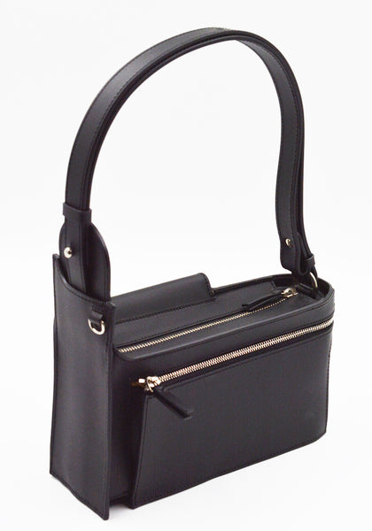 MERRYL TIELMAN LOUWRENS SHOULDER/CROSBODY BAG BLACK MATTE | DOSHABURI Shop
