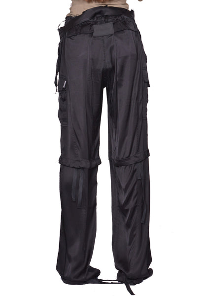 OTTOLINGER BAGGY CARGO PANTS BLACK SS25 | DOSHABURI Online Shop