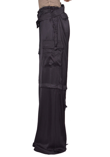 OTTOLINGER BAGGY CARGO PANTS BLACK SS25 | DOSHABURI Online Shop