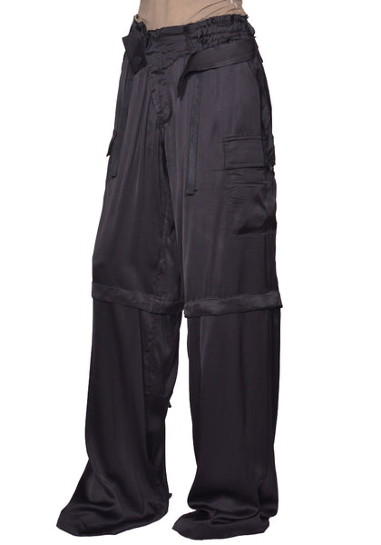 OTTOLINGER BAGGY CARGO PANTS BLACK SS25 | DOSHABURI Online Shop