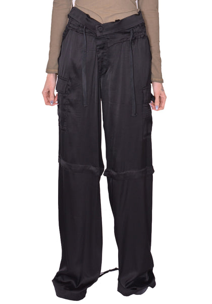 OTTOLINGER BAGGY CARGO PANTS BLACK SS25 | DOSHABURI Online Shop