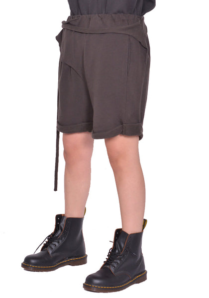 OTTOLINGER OTTO ROLLED TRACK SHORTS DARK BROWN SS25 | DOSHABURI Shop