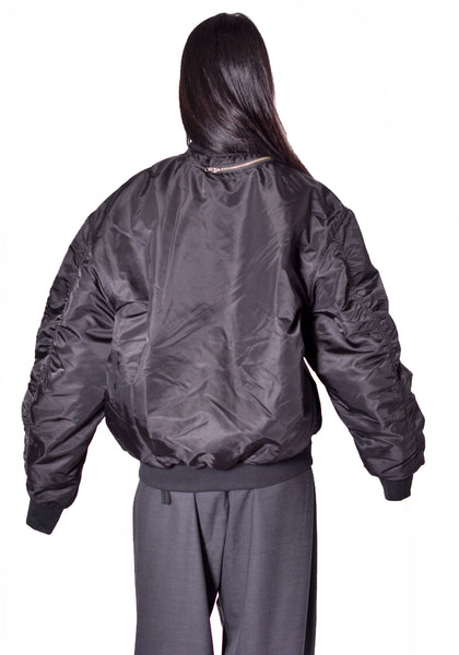 OTTOLINGER 109-704309-02 UNISEX FOREVER ZIP BOMBER BLACK FW2026 | DOSHABURI Online Shop