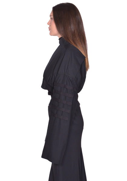 RICK OWENS ANTHEM FLIGHT JACKET BLACK SS25 | DOSHABURI Online Shop