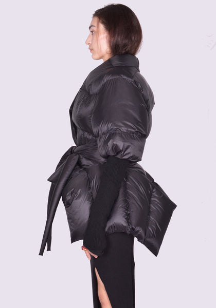 RICK OWENS BATWING DUVET JACKET BLACK FW24 | DOSHABURI Online Shop