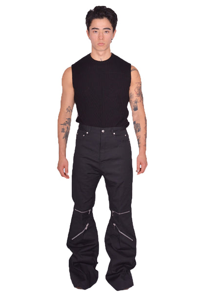 RICK OWENS MEN BOLAN CARGO PANTS BLACK SS25 | DOSHABURI Online shop