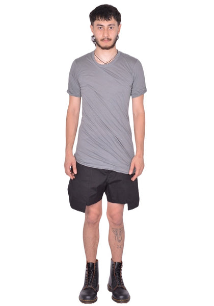 RICK OWENS DOUBLE DOUBLE LAYERED T-SHIRT INDIGO FW25  | DOSHABuRi Shop