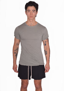 RICK OWENS DOUBLE LAYERED T-SHIRT CELADON SS25 | DOSHABURI Online Shop