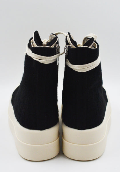 RICK OWENS DRKSHDW DU02E7831 BMO 911 DOUBLE BUMPER SNEAKERS BLACK/MILK