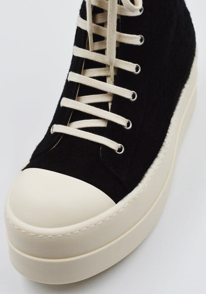 RICK OWENS DRKSHDW DU02E7831 BMO 911 DOUBLE BUMPER SNEAKERS BLACK/MILK