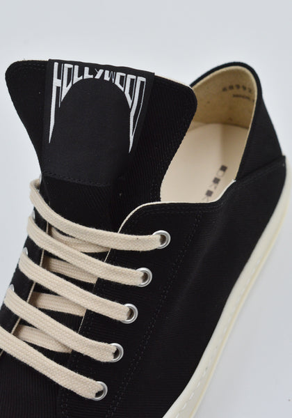 RICK OWENS DRKSHDW HOLLYWOOD LOW SNEAKERS BLACK SS25 | DOSHABURI Shop