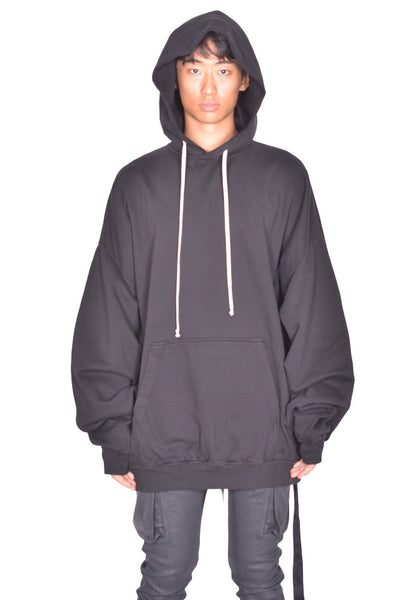 RICK OWENS DRKSHDW HUN SWEAT HOODIE BLACK FW26 | DOSHABURI Online Shop