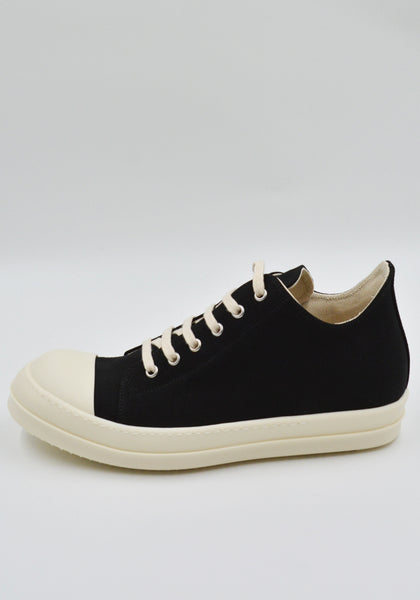 RICK OWENS DRKSHDW LOW SNEAKERS 911 BLACK/MILK SS25 | DOSHABURI Shop