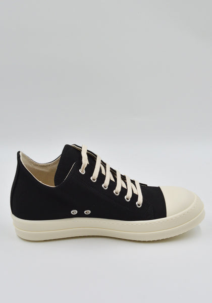 RICK OWENS DRKSHDW LOW SNEAKERS 911 BLACK/MILK SS25 | DOSHABURI Shop