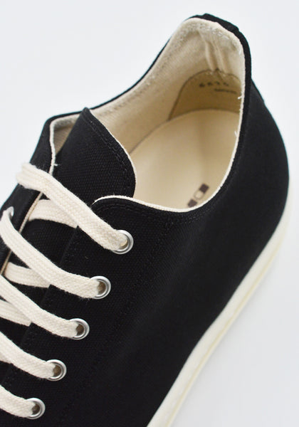 RICK OWENS DRKSHDW LOW SNEAKERS 911 BLACK/MILK SS25 | DOSHABURI Shop