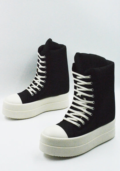 RICK OWENS DRKSHDW MEGA BUMPER JUMBO SNEAKERS BLACK SS26 | DOSHABURI Shop