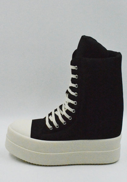 RICK OWENS DRKSHDW MEGA BUMPER JUMBO SNEAKERS BLACK SS26 | DOSHABURI Shop