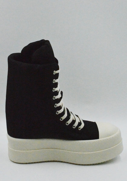 RICK OWENS DRKSHDW MEGA BUMPER JUMBO SNEAKERS BLACK SS26 | DOSHABURI Shop