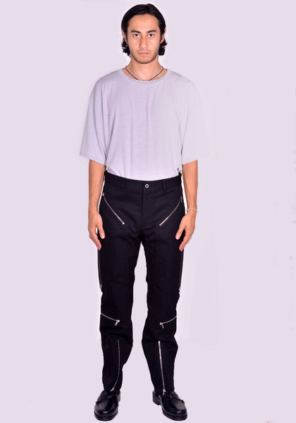 RICK OWENS MEN HEADON UTILITY PANTS BLACK FW24 | DOSHABURI Online Shop