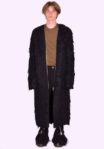 RICK OWENS MEN RU02D6960 WSH KLAUS COAT BLACK FW24 | DOSHABURI Online Shop