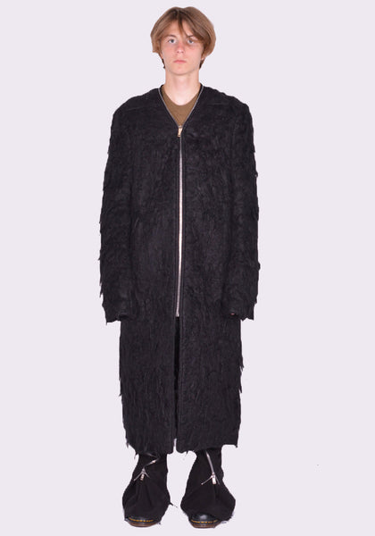 RICK OWENS MEN RU02D6960 WSH KLAUS COAT BLACK FW24 | DOSHABURI Online Shop