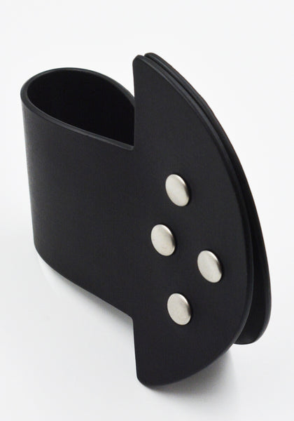 RICK OWENS MEN  ANTHEM SNAPS CUFF BLACK FW25 | DOSHABURI Online Shop