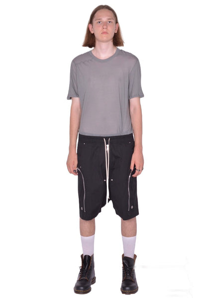 RICK OWENS MEN BAUHAUS BELA SHORTS BLACK FW25 | DOSHABURI Shop