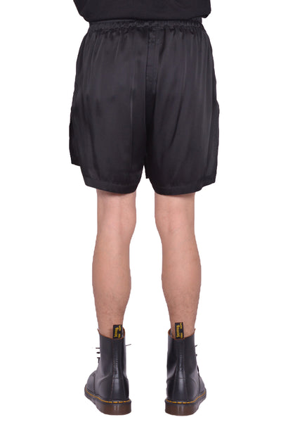 RICK OWENS MEN RR01E5306 SCH BOXER SHORTS BLACK SS25 | DOSHABURI Shop