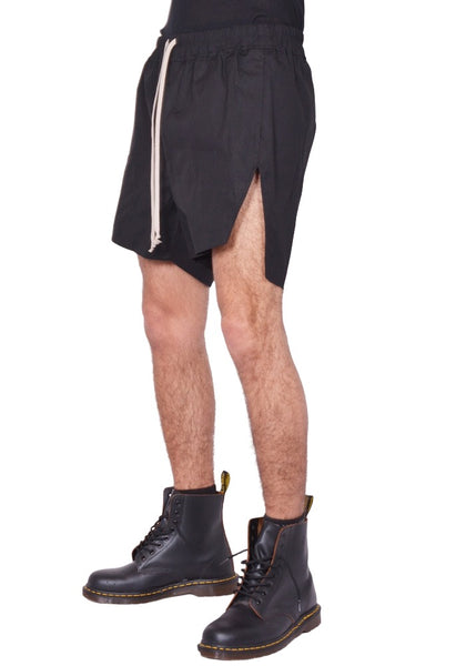 RICK OWENS MEN BOXER SHORTS BLACK SS26 | DOSHABURI Online Shop