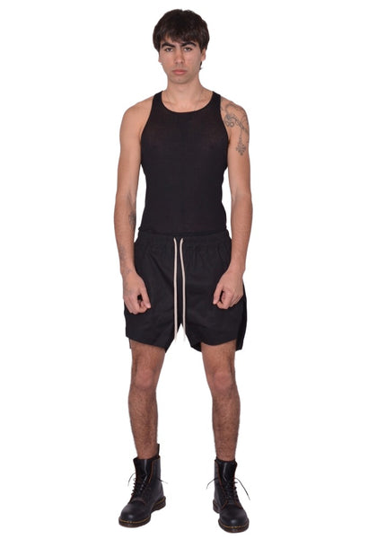 RICK OWENS MEN BOXER SHORTS BLACK SS26 | DOSHABURI Online Shop