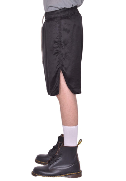 RICK OWENS MEN BOXER SHORTS CUPRO BLACK FW25 | DOSHABURI Shop